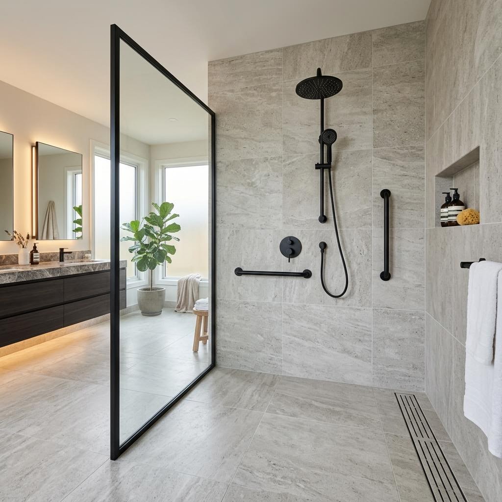 Accessible bathroom remodel